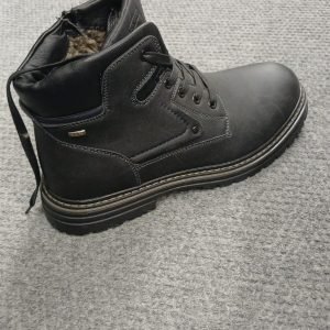Black Insulated Lace-Up Boot
