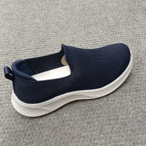 Navy Knit Slip-On Walking Shoe
