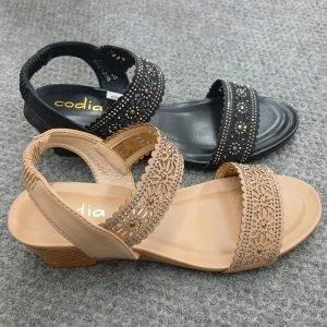 Women's Embellished Double-Strap Sandals